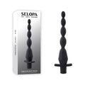 Selopa VIBRATING BUTT BEADS - Black 22 cm USB Rechargeable Vibrating Anal Beads - Hush Store Sydney 