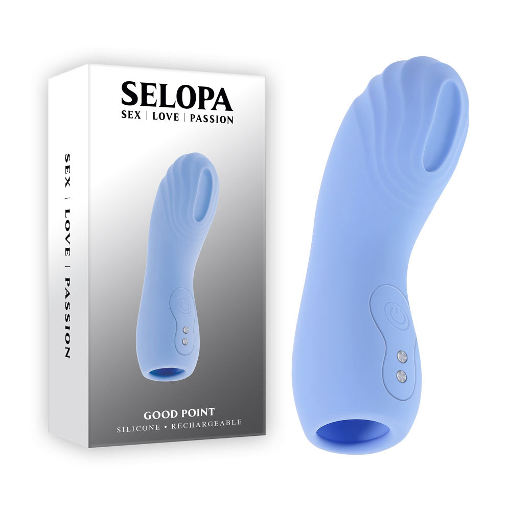 Selopa GOOD POINT - Purple USB Rechargeable Hollow Vibrating Finger Stimulator - Hush Store Sydney 