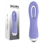 Selopa IN A FLAP - Purple 15 cm USB Rechargeable Flicking Stimulator - Hush Store Sydney 