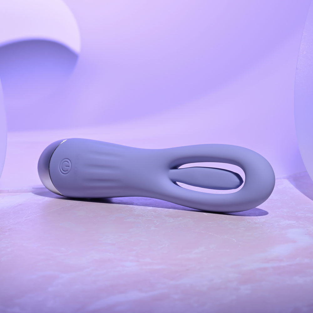 Selopa IN A FLAP - Purple 15 cm USB Rechargeable Flicking Stimulator - Hush Store Sydney 