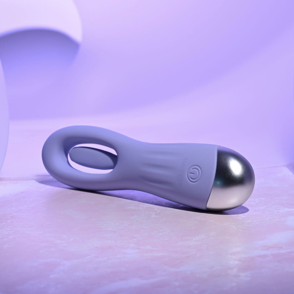 Selopa IN A FLAP - Purple 15 cm USB Rechargeable Flicking Stimulator - Hush Store Sydney 