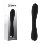 Selopa MIDNIGHT MAGIC - Black 20.2 cm USB Rechargeable Vibrator - Hush Store Sydney 