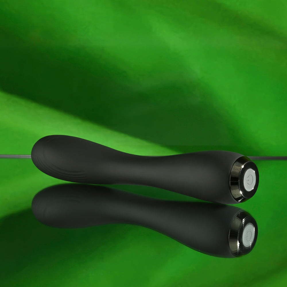 Selopa MIDNIGHT MAGIC - Black 20.2 cm USB Rechargeable Vibrator - Hush Store Sydney 