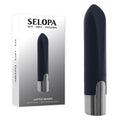Selopa LITTLE BUDDY - Black 11.1 cm USB Rechargeable Vibrating Bullet - Hush Store Sydney 