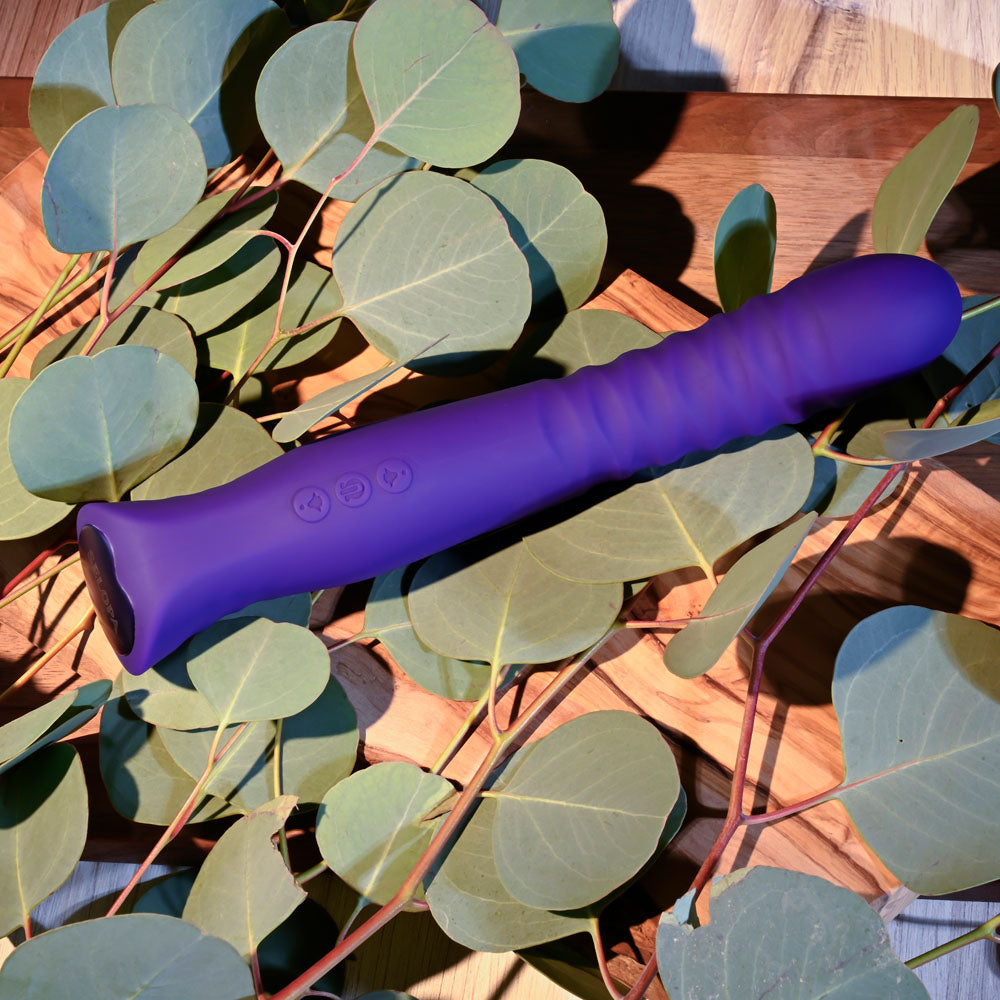 Selopa TRIXXXIE - Purple 22.2 cm USB Rechargeable Vibrator - Hush Store Sydney 