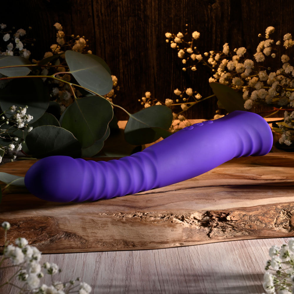 Selopa TRIXXXIE - Purple 22.2 cm USB Rechargeable Vibrator - Hush Store Sydney 