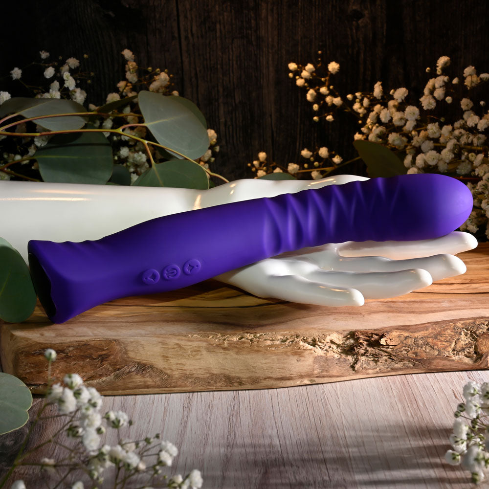 Selopa TRIXXXIE - Purple 22.2 cm USB Rechargeable Vibrator - Hush Store Sydney 