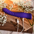 Selopa TRIXXXIE - Purple 22.2 cm USB Rechargeable Vibrator - Hush Store Sydney 