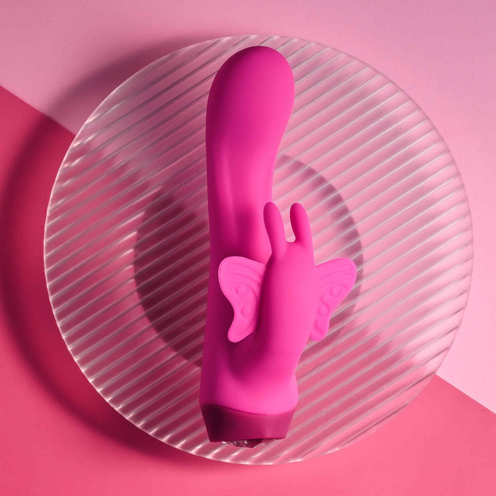 Selopa BUTTERFLY LOVE - Pink 13.8 cm USB Rechargeable Butterfly Vibrator - Hush Store Sydney 