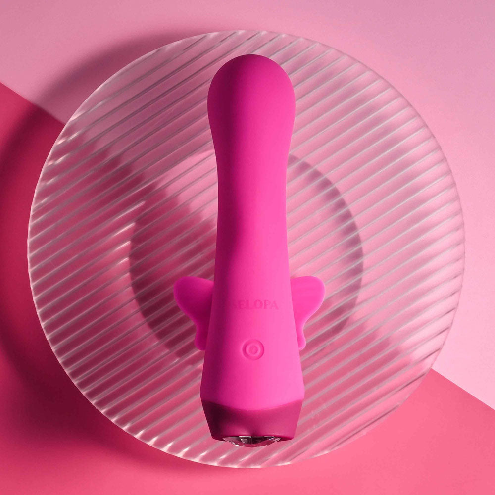 Selopa BUTTERFLY LOVE - Pink 13.8 cm USB Rechargeable Butterfly Vibrator - Hush Store Sydney 