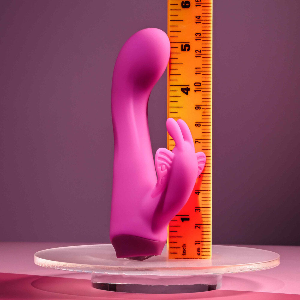 Selopa BUTTERFLY LOVE - Pink 13.8 cm USB Rechargeable Butterfly Vibrator - Hush Store Sydney 