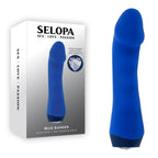 Selopa BLUE BANGER - Blue 13.6 cm USB Rechargeable Vibrator - Hush Store Sydney 