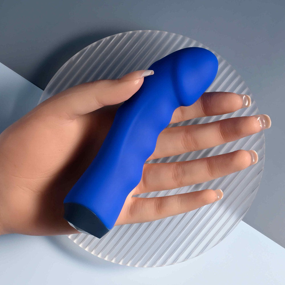 Selopa BLUE BANGER - Blue 13.6 cm USB Rechargeable Vibrator - Hush Store Sydney 