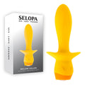 Selopa MELLOW YELLOW - Yellow 13.5 cm USB Rechargeable Vibrating Anal Plug - Hush Store Sydney 