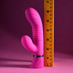 Selopa NEXT WAVE - Pink 16.4 cm USB Rechargeable Dual Vibrator - Hush Store Sydney 