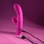 Selopa NEXT WAVE - Pink 16.4 cm USB Rechargeable Dual Vibrator - Hush Store Sydney 