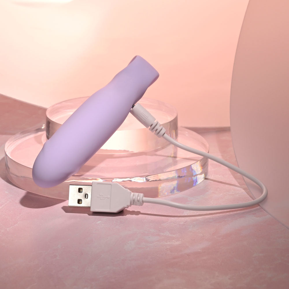 Selopa PETITE PECKER - Purple 11.7 cm USB Rechargeable Mini Vibrator - Hush Store Sydney 