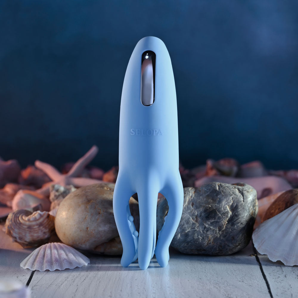 Selopa TENTACLE TICKLER - Blue USB Rechargeable Vibrating Stimulator - Hush Store Sydney 