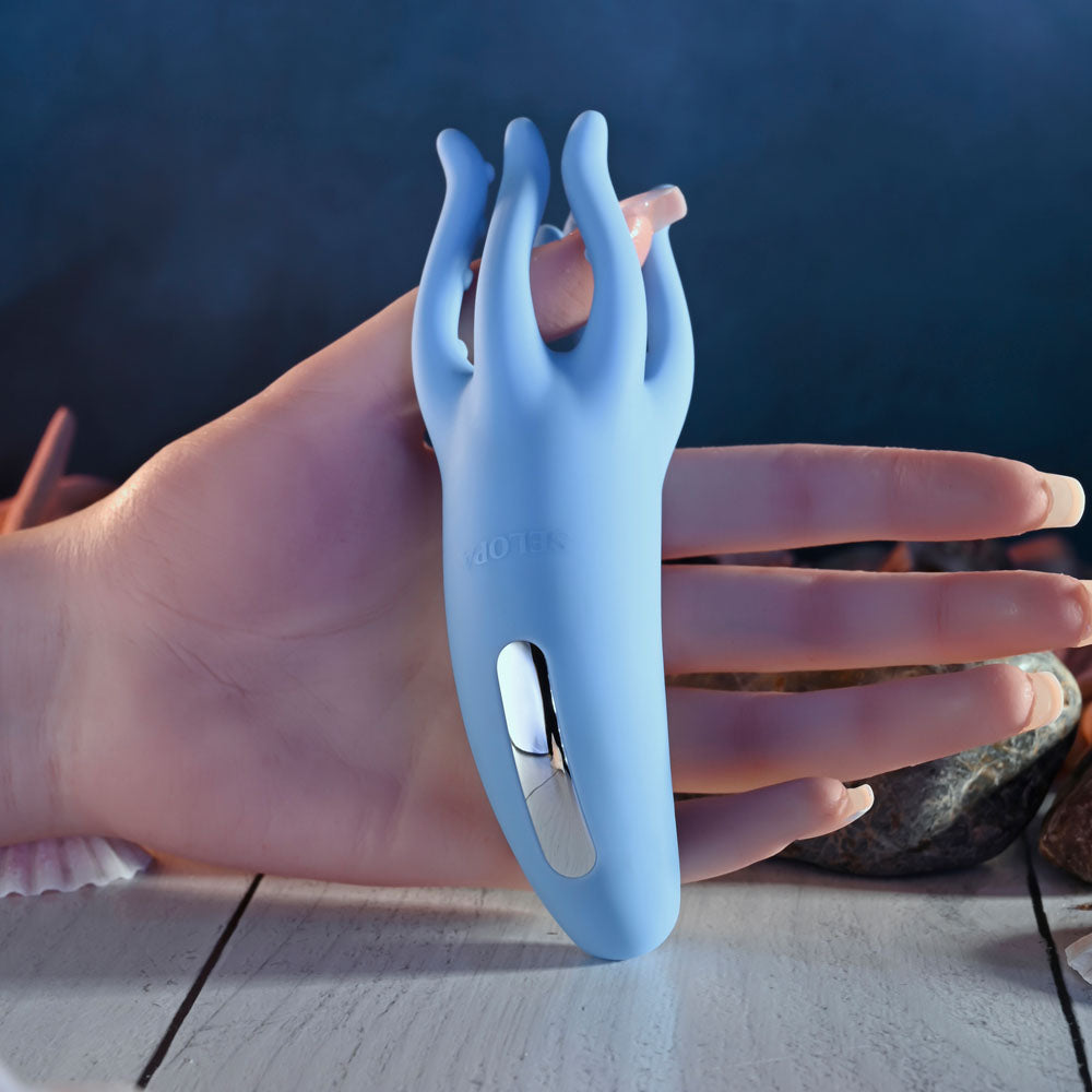 Selopa TENTACLE TICKLER - Blue USB Rechargeable Vibrating Stimulator - Hush Store Sydney 