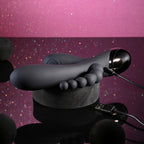 Selopa TRIPLE ACES - Black 19.7 cm USB Rechargeable Triple Stimulator Vibrator - Hush Store Sydney 