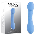 Selopa DAINTY DICK - Baby Blue 11.9 cm USB Rechargeable Mini Vibrator - Hush Store Sydney 