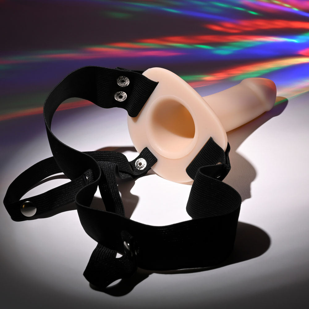 Selopa OUR FIRST HOLLOW STRAP ON LIGHT - Flesh 16.3 cm Hollow Strap-On - Hush Store Sydney 