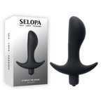 Selopa P-SPOT TRAINER - Black 12.7 cm Vibrating Prostate Massager - Hush Store Sydney 