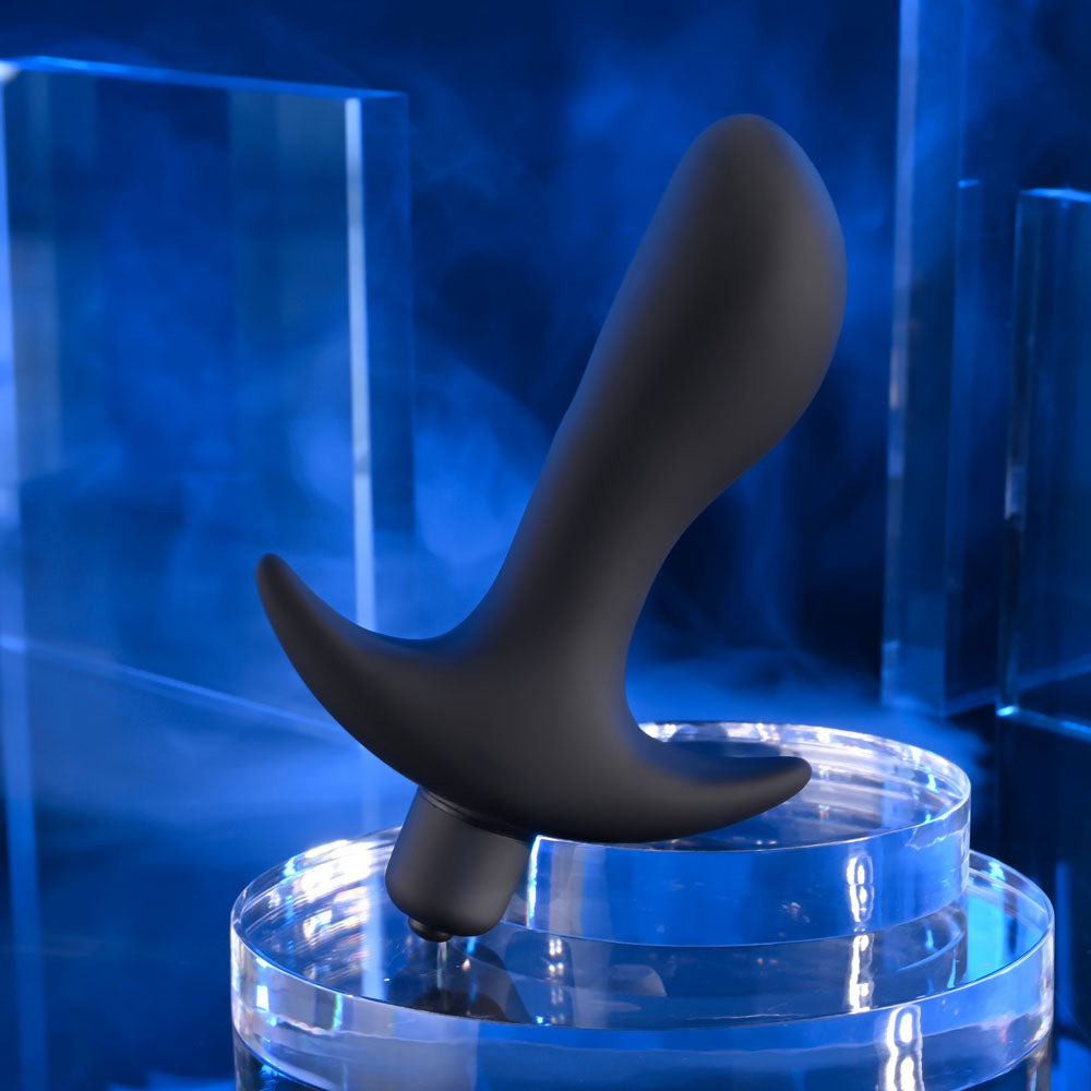 Selopa P-SPOT TRAINER - Black 12.7 cm Vibrating Prostate Massager - Hush Store Sydney 