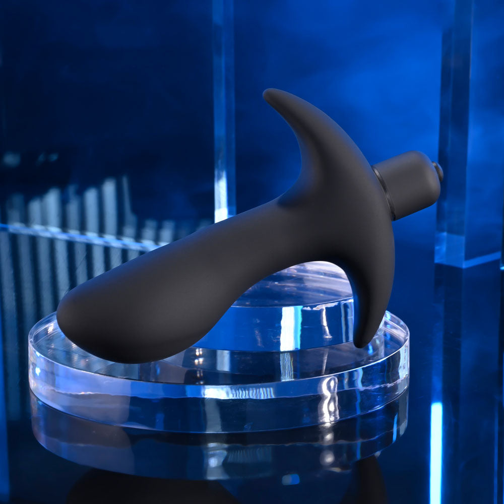 Selopa P-SPOT TRAINER - Black 12.7 cm Vibrating Prostate Massager - Hush Store Sydney 