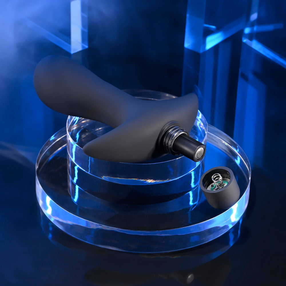 Selopa P-SPOT TRAINER - Black 12.7 cm Vibrating Prostate Massager - Hush Store Sydney 