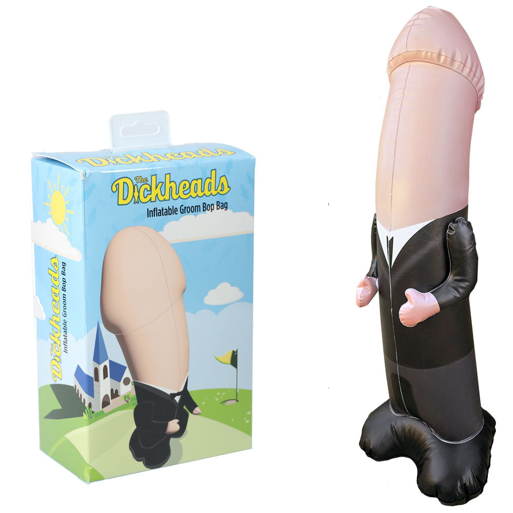 S-LINE The Dickheads - Groom Bop Bag - 100 cm Inflatable Penis Punching Bag - Hush Store Sydney 
