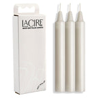 LaCire Drip Pillar Candles - White - White Drip Candles - Set of 3 - Hush Store Sydney 