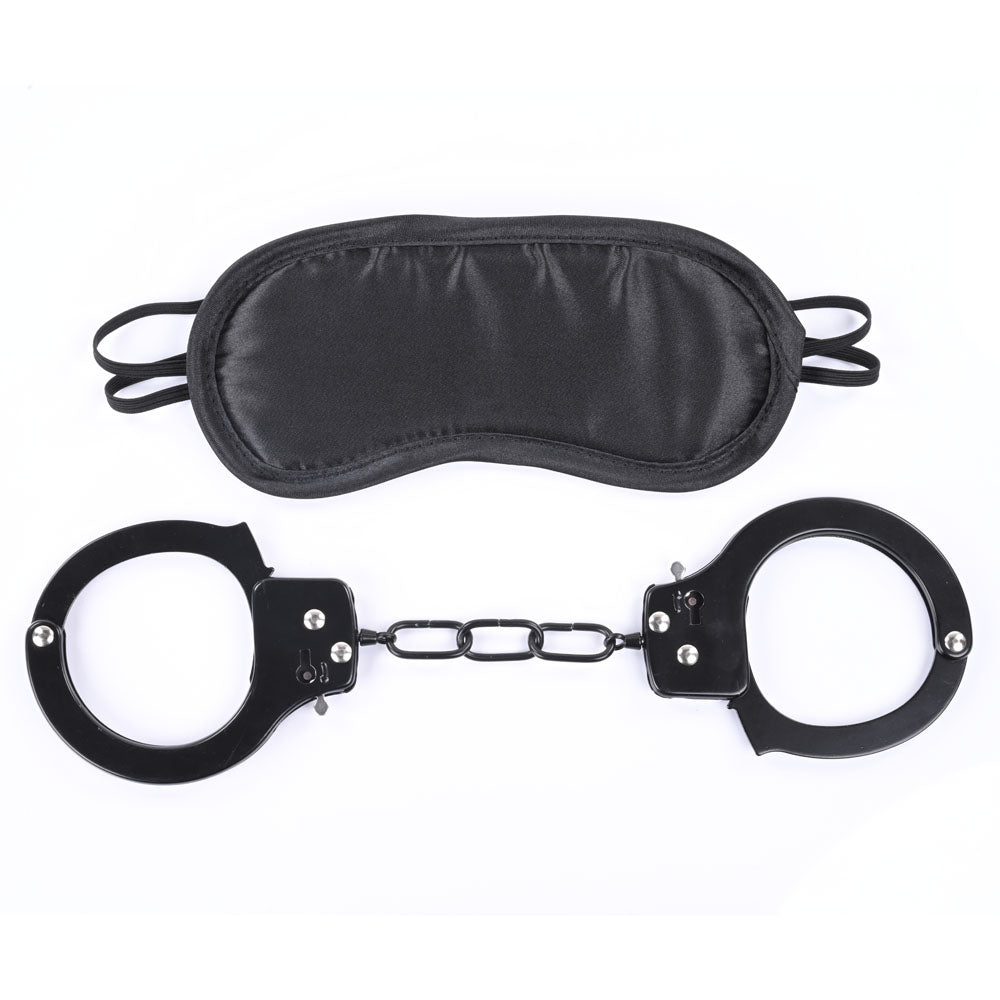 Sex & Mischief Shadow Cuff Kit - Black - 2 Piece Set - Hush Store Sydney 