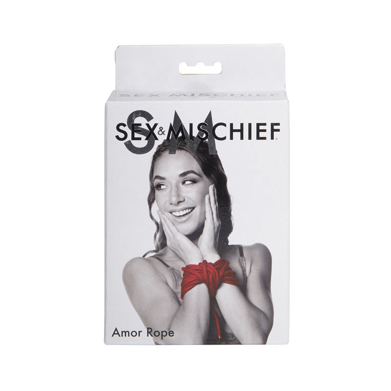 Sex & Mischief Amor Rope - 2 Red Bondage Ropes - 4.5 m Lengths - Hush Store Sydney 
