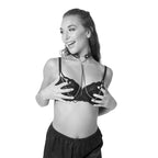 Sex & Mischief Amor Collar with Nipple Clamps - Metal Restraints - Hush Store Sydney 