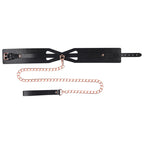 Sex & Mischief Brat Collar & Leash - Rose Gold/Black Restraint - Hush Store Sydney 