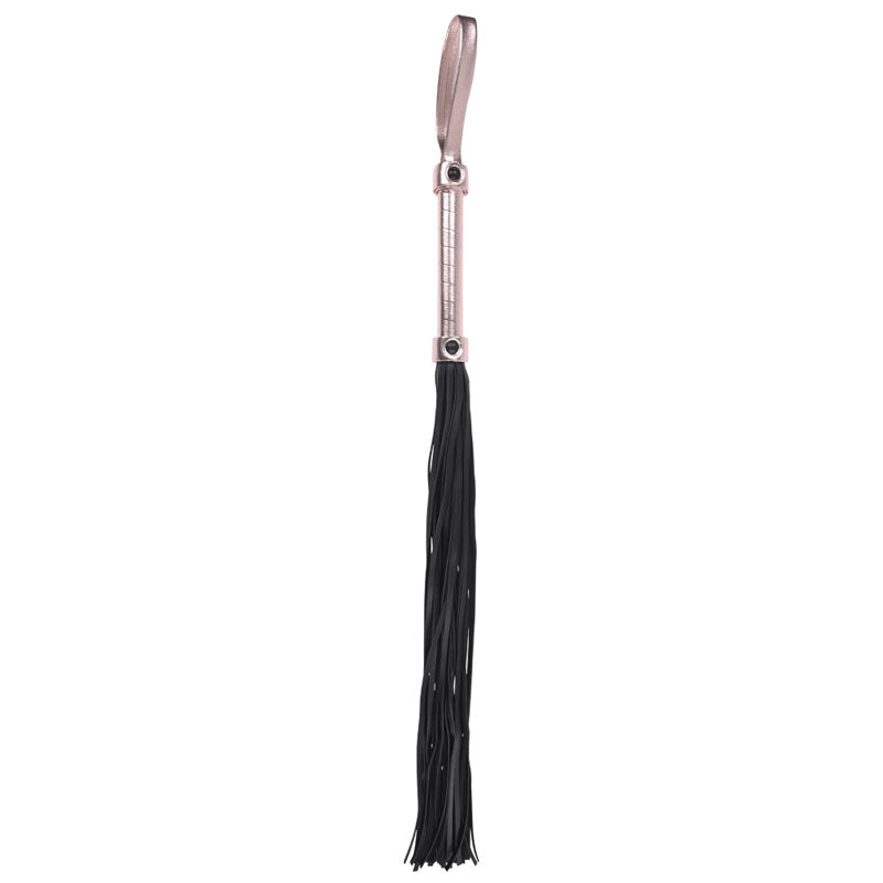 Sex & Mischief Brat Flogger - Rose Gold/Black Flogger - Hush Store Sydney 