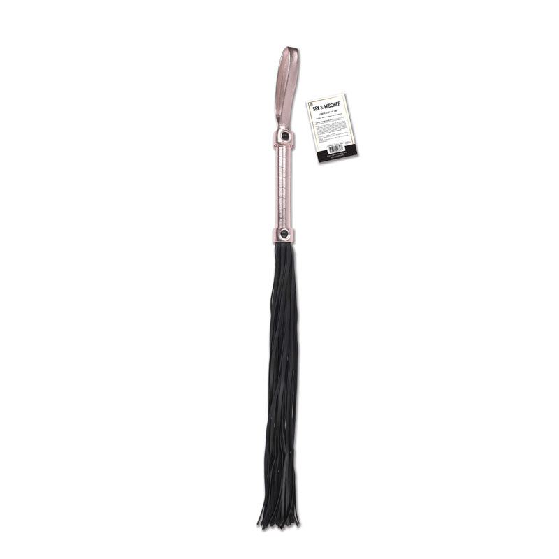 Sex & Mischief Brat Flogger - Rose Gold/Black Flogger - Hush Store Sydney 