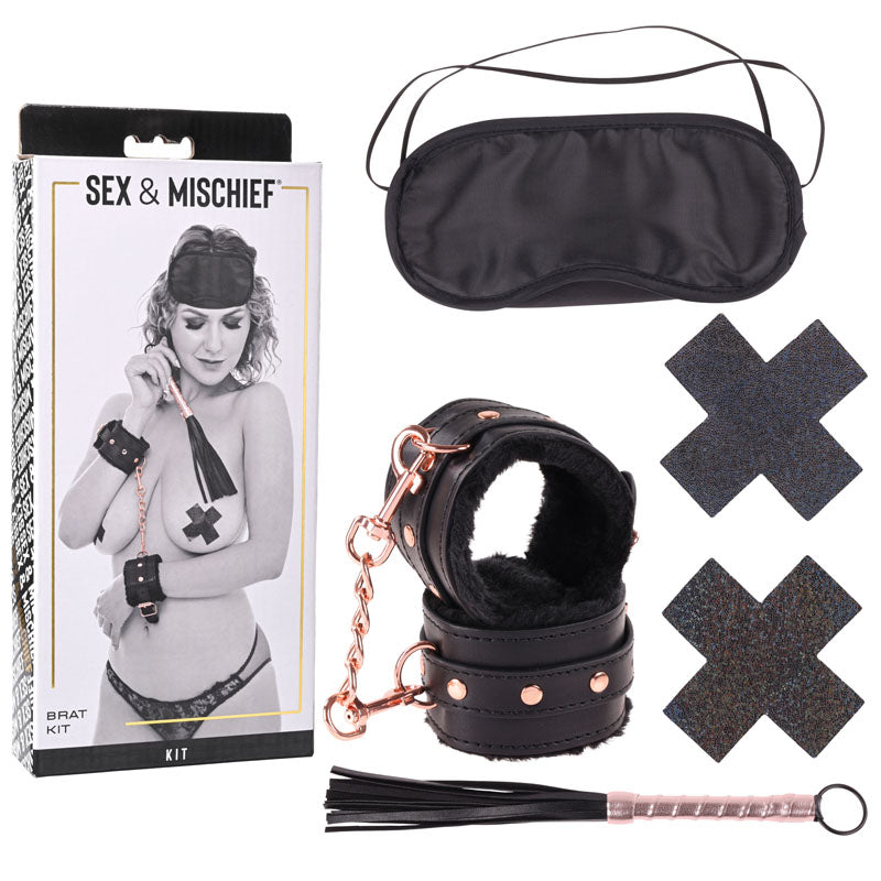 Sex & Mischief Brat Kit - 5 Piece Beginner Bondage Kit - Hush Store Sydney 