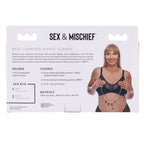 Sex & Mischief Brat Charmed Nipple Clamps - Rose Gold Nipple Clamps with 45 cm Chain - Hush Store Sydney 