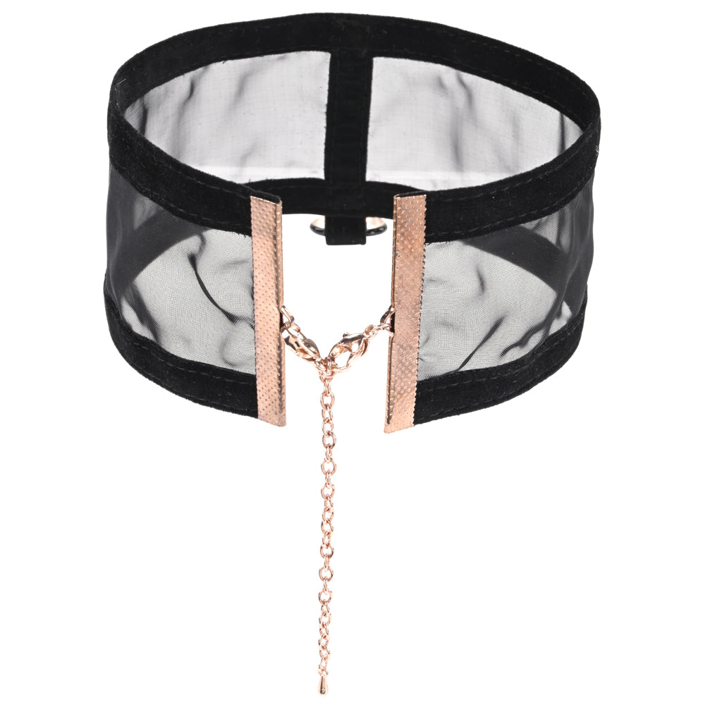 Sex & Mischief Sheer Day Collar - Black Collar - Hush Store Sydney 