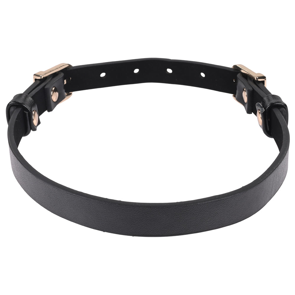 Sex & Mischief Double Buckle Day Collar - Black Collar - Hush Store Sydney 
