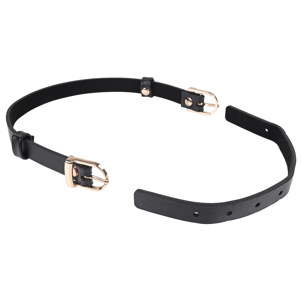 Sex & Mischief Double Buckle Day Collar - Black Collar - Hush Store Sydney 