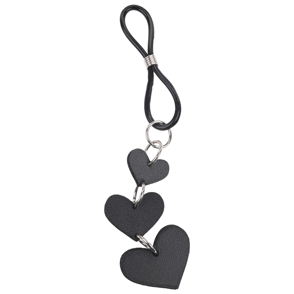 Sex & Mischief Heart Nipple Ties - Black Nipple Restraints - Set of 2 - Hush Store Sydney 