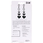 Sex & Mischief Heart Nipple Ties - Black Nipple Restraints - Set of 2 - Hush Store Sydney 