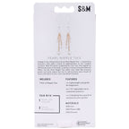 Sex & Mischief Pearl Nipple Ties - Gold/Pearl Nipple Restraints - Set of 2 - Hush Store Sydney 