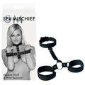 Sex & Mischief Shadow Neck and Wrist Restraint - Black Restraints - Hush Store Sydney 