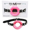 Sex & Mischief Silicone Lips Mouth Gag - Pink - Pink Mouth Restraint - Hush Store Sydney 