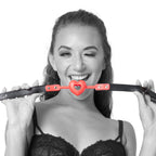 Sex & Mischief Amor Ball Gag - Red/Black Mouth Restraint - Hush Store Sydney 