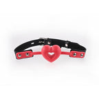 Sex & Mischief Amor Ball Gag - Red/Black Mouth Restraint - Hush Store Sydney 